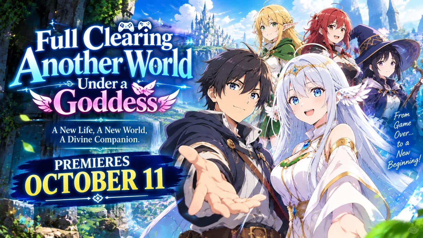 Full Clearing Another World Under a Goddess Sets October 11 Premiere cover art