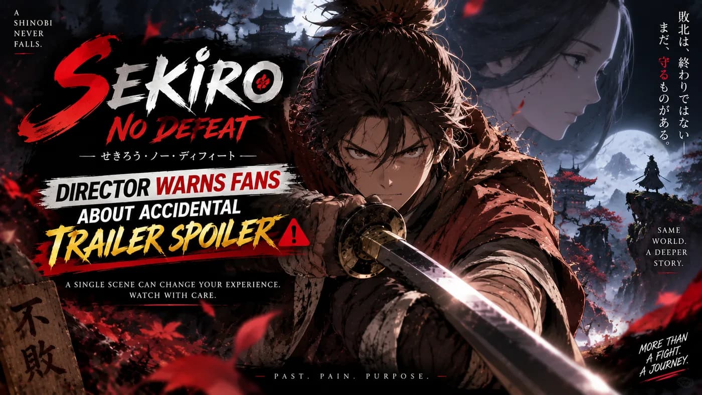 Sekiro: No Defeat Director Warns Fans About Accidental Trailer Spoiler cover art