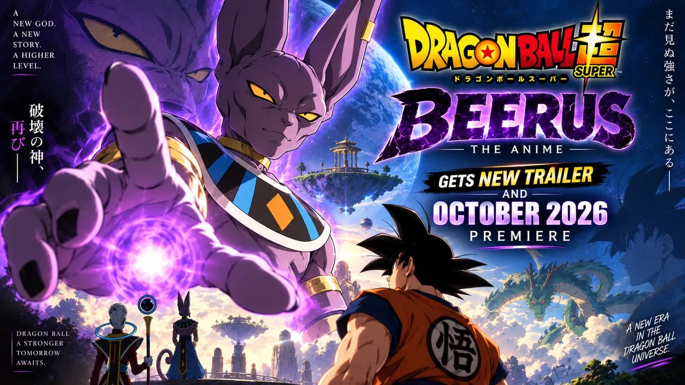 Dragon Ball Super: Beerus Anime Gets New Trailer and October 2026 Premiere cover art