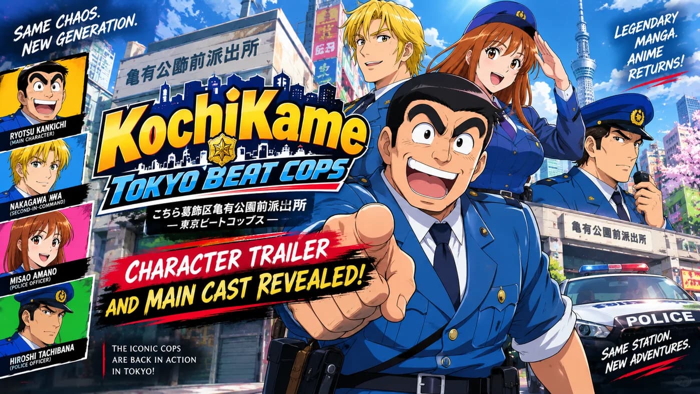 KochiKame: Tokyo Beat Cops Reveals Character Trailer and Main Cast cover art